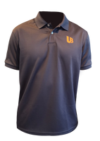 Dri-fit gray polo shirt with UB logo